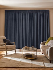 Ink Blue Bellum Made to Measure Curtains - Image 2 of 9
