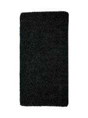 Hug Rug Black Washable Shaggy Bath Mat - Image 4 of 9