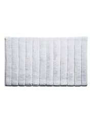 Hug Rug Grey Luxury Cotton Large Stripe Bathmat Runner - Image 2 of 2
