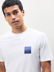 HUGO White Split Logo T-Shirt - Image 4 of 5