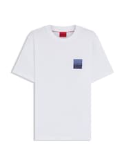 HUGO White Split Logo T-Shirt - Image 5 of 5