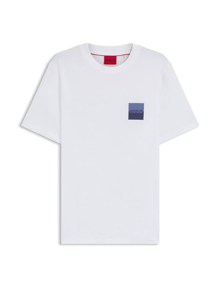 HUGO White Split Logo T-Shirt - Image 5 of 5 HUGO White Split Logo T-Shirt - Image 5 of 5