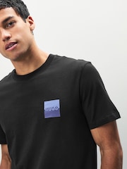 HUGO Black Split Logo T-Shirt - Image 4 of 5