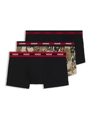 HUGO Natural Boxers 3 Pack - Image 2 of 6