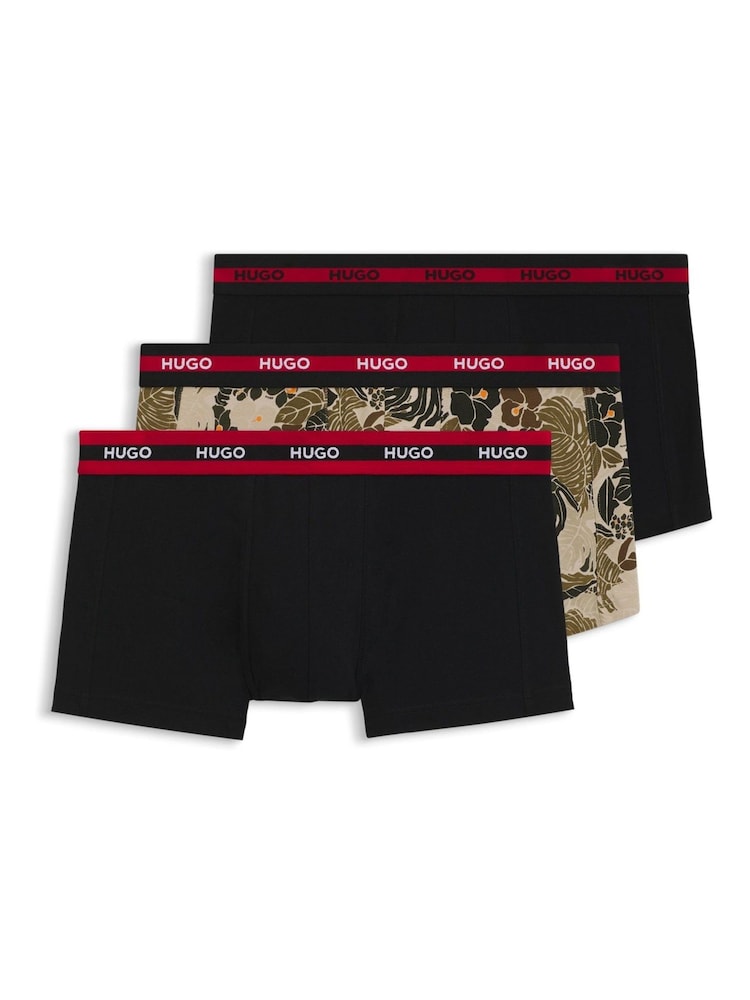 HUGO Natural Boxers 3 Pack - Image 2 of 6 HUGO Natural Boxers 3 Pack - Image 2 of 6