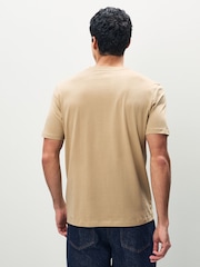 HUGO Natural Split Logo T-Shirt - Image 2 of 5
