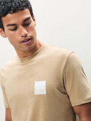 HUGO Natural Split Logo T-Shirt - Image 4 of 5