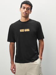 HUGO Black Hugo Mania T-Shirt - Image 1 of 7