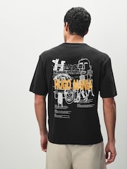 HUGO Black Hugo Mania T-Shirt - Image 2 of 7