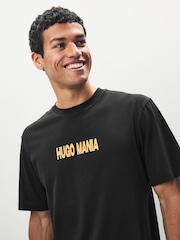 HUGO Black Hugo Mania T-Shirt - Image 5 of 7