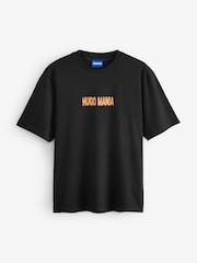 HUGO Black Hugo Mania T-Shirt - Image 6 of 7