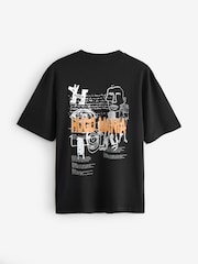 HUGO Black Hugo Mania T-Shirt - Image 7 of 7