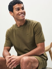 HUGO Green Waffle T-Shirt - Image 1 of 4
