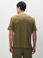 HUGO Green Waffle T-Shirt - Image 2 of 4