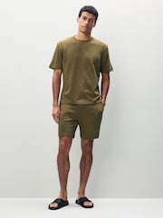 HUGO Green Waffle T-Shirt - Image 3 of 4