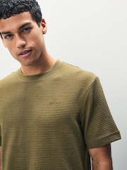 HUGO Green Waffle T-Shirt - Image 4 of 4