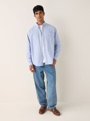 HUGO Blue Striped Shirt - Image 2 of 7