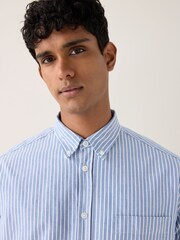 HUGO Blue Striped Shirt - Image 4 of 7