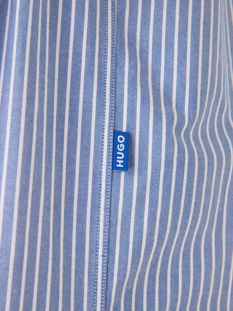 HUGO Blue Striped Shirt - Image 7 of 7