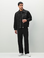 HUGO Black Stacked Logo Jacket - Image 3 of 6
