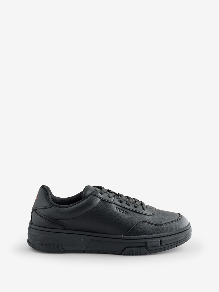HUGO Black Tonal Logo Trainers - Image 1 of 1