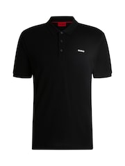 HUGO Black Logo Polo Shirt - Image 1 of 1