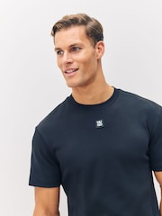 HUGO Black Metal Stack Logo T-Shirt - Image 4 of 5