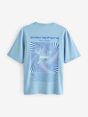 HUGO Blue Dog Print T-Shirt - Image 6 of 6