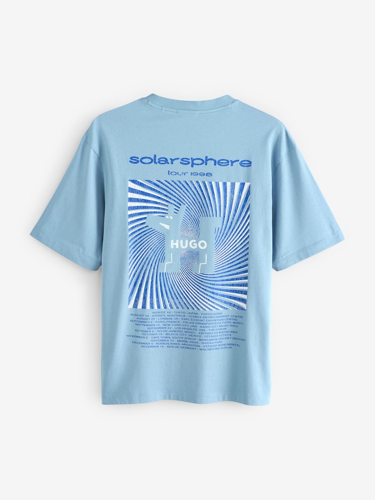 HUGO Blue Dog Print T-Shirt - Image 6 of 6 HUGO Blue Dog Print T-Shirt - Image 6 of 6