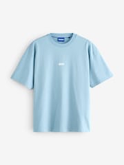 HUGO Blue Small Logo T-Shirt - Image 1 of 2