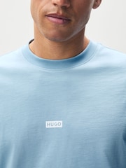 HUGO Blue Small Logo T-Shirt - Image 5 of 7