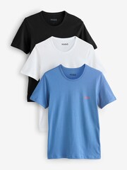 HUGO Natural T-Shirts 3 Pack - Image 1 of 4