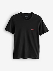 HUGO Natural T-Shirts 3 Pack - Image 4 of 4