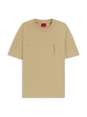 HUGO Natural Zip Pocket T-Shirt - Image 1 of 1