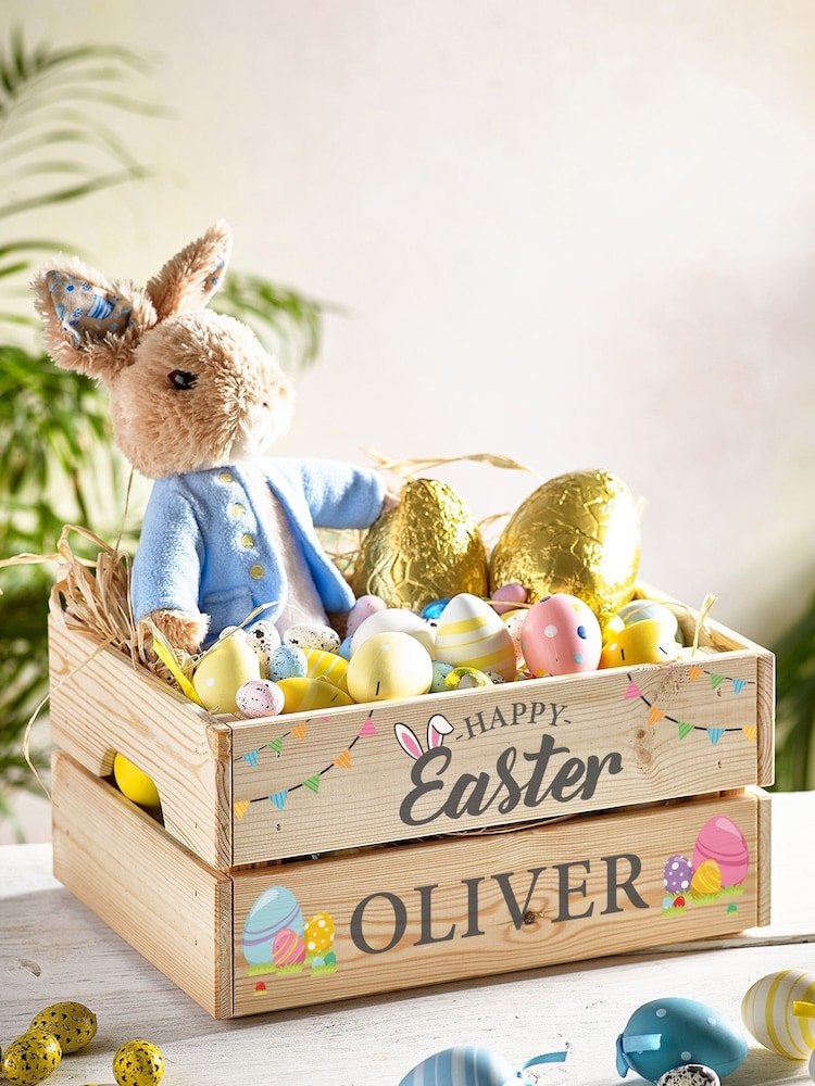 Personalised Easter Crate - Storage Box by Loveabode - Image 2 of 4