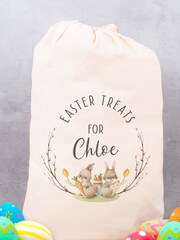 Personalised 100% Cotton Easter Sack/Treat Bag by Loveabode - Image 3 of 4