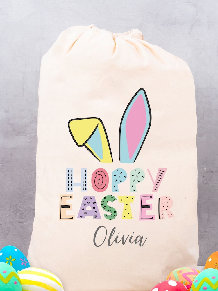 Personalised 100% Cotton Easter Sack/Treat Bag by Loveabode - Image 1 of 4