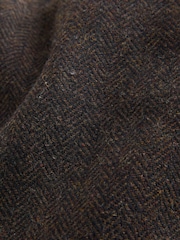 Brown Herringbone Flat Cap - Image 3 of 3