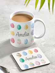Personalised Easter Egg Mug & Coaster Set by Loveabode - Image 1 of 4