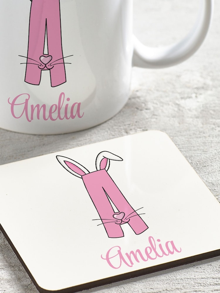 Personalised Initial Mug & Coaster Set by Loveabode - Image 4 of 4