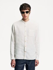Oliver Spencer Cream Lennon Grandad Shirt - Image 1 of 13
