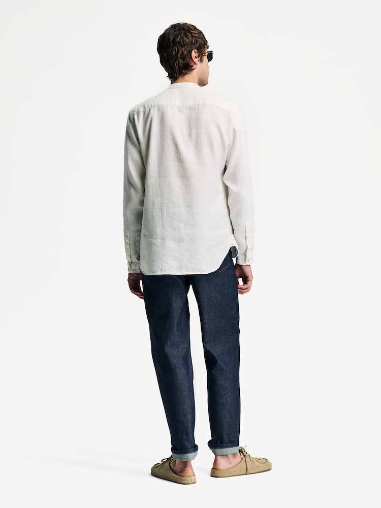 Oliver Spencer Cream Lennon Grandad Shirt - Image 2 of 13