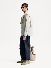 Oliver Spencer Cream Lennon Grandad Shirt - Image 3 of 13
