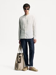 Oliver Spencer Cream Lennon Grandad Shirt - Image 4 of 13