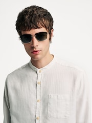 Oliver Spencer Cream Lennon Grandad Shirt - Image 5 of 13