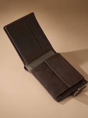Chocolate Brown Signature Leather Extra Capacity Wallet - Image 2 of 4