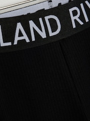 River Island Black Girls Waistband Kickflare Leggings - Image 4 of 5