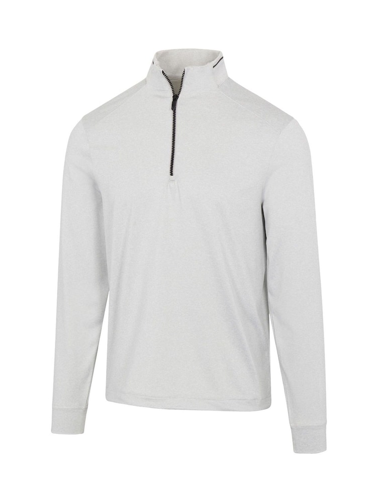 Greg Norman Mens Leaderboard Ultra-Stretch Quarter Zip Golf Mid Layer Sweatshirt - Image 1 of 3