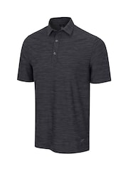 Greg Norman Mens ML75 Chip Heather Ultra-Stretch Golf Polo Shirt - Image 1 of 2