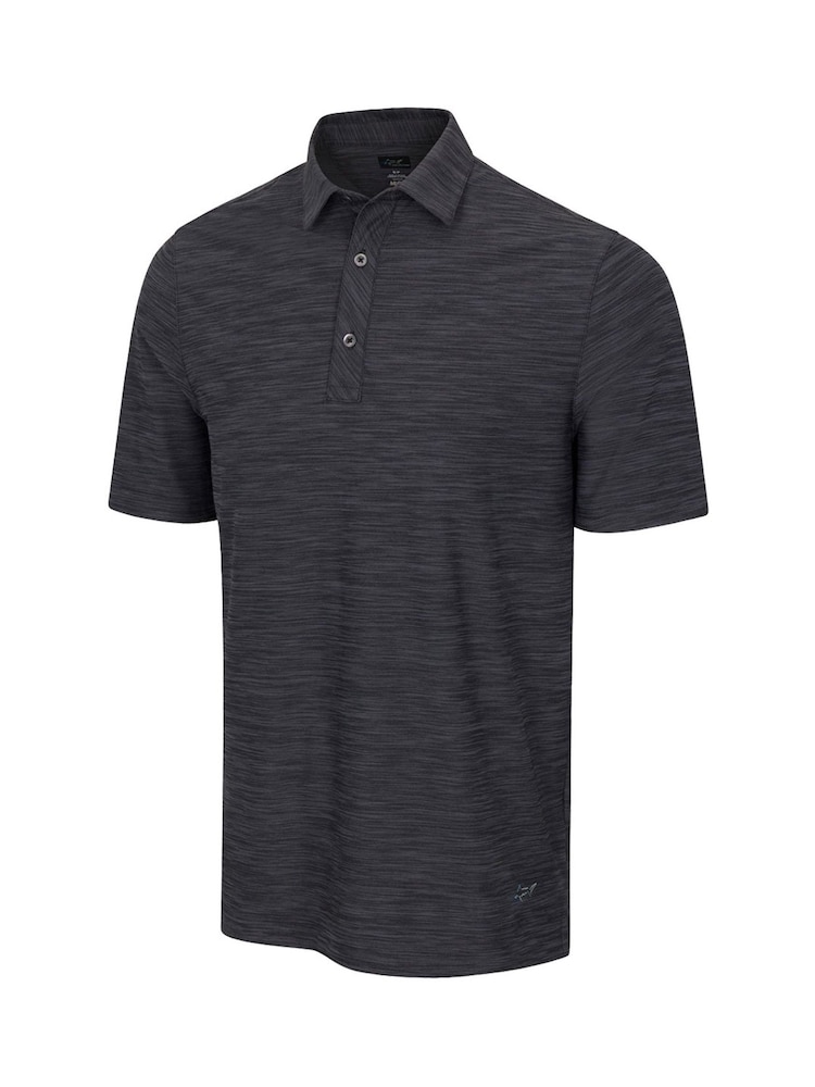 Greg Norman Mens ML75 Chip Heather Ultra-Stretch Golf Polo Shirt - Image 1 of 2